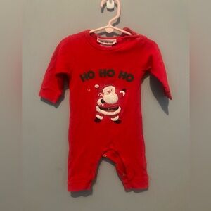 HO HO HO SANTA CLAUS Chirstmas‎ Romper & Size 9 months
